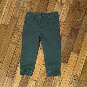 PRE-OWNED - Janie and Jack Olive Green Pants Size 2T